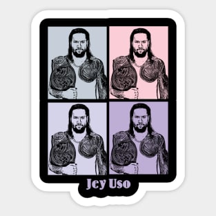 Jey Uso Pop Art Sticker